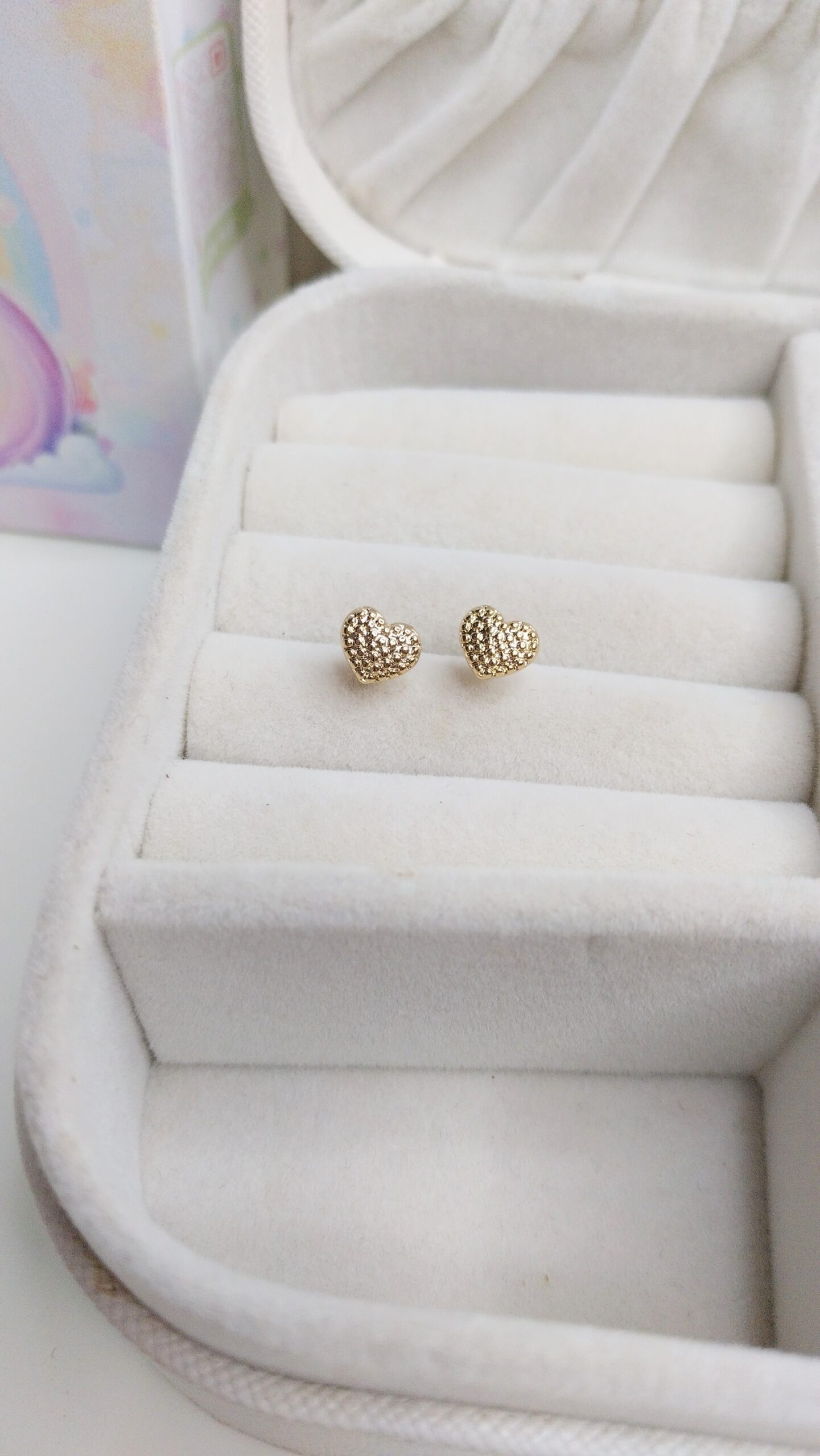 Brinco infantil coração Pavê - Imagem 2